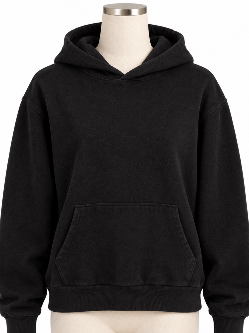 Fleece Factory Art & Motion Black Super Soft Hoodie Men’s M Unisex
